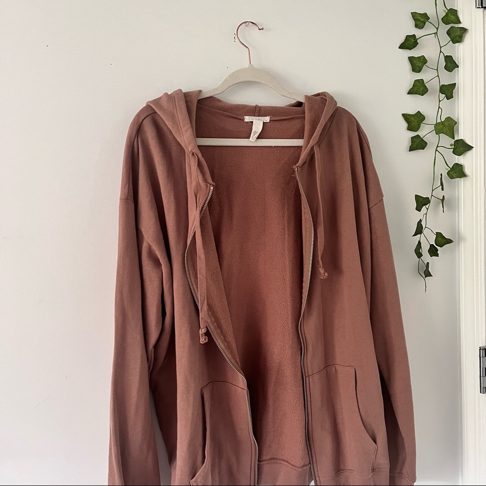 Brown Zip Up